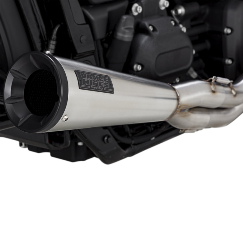 Escapes Vance & Hines Stainless 2 Into 1 Upsweep Para Motocicletas Harley Davidson '18-'20 Softail (Sistema Completo)