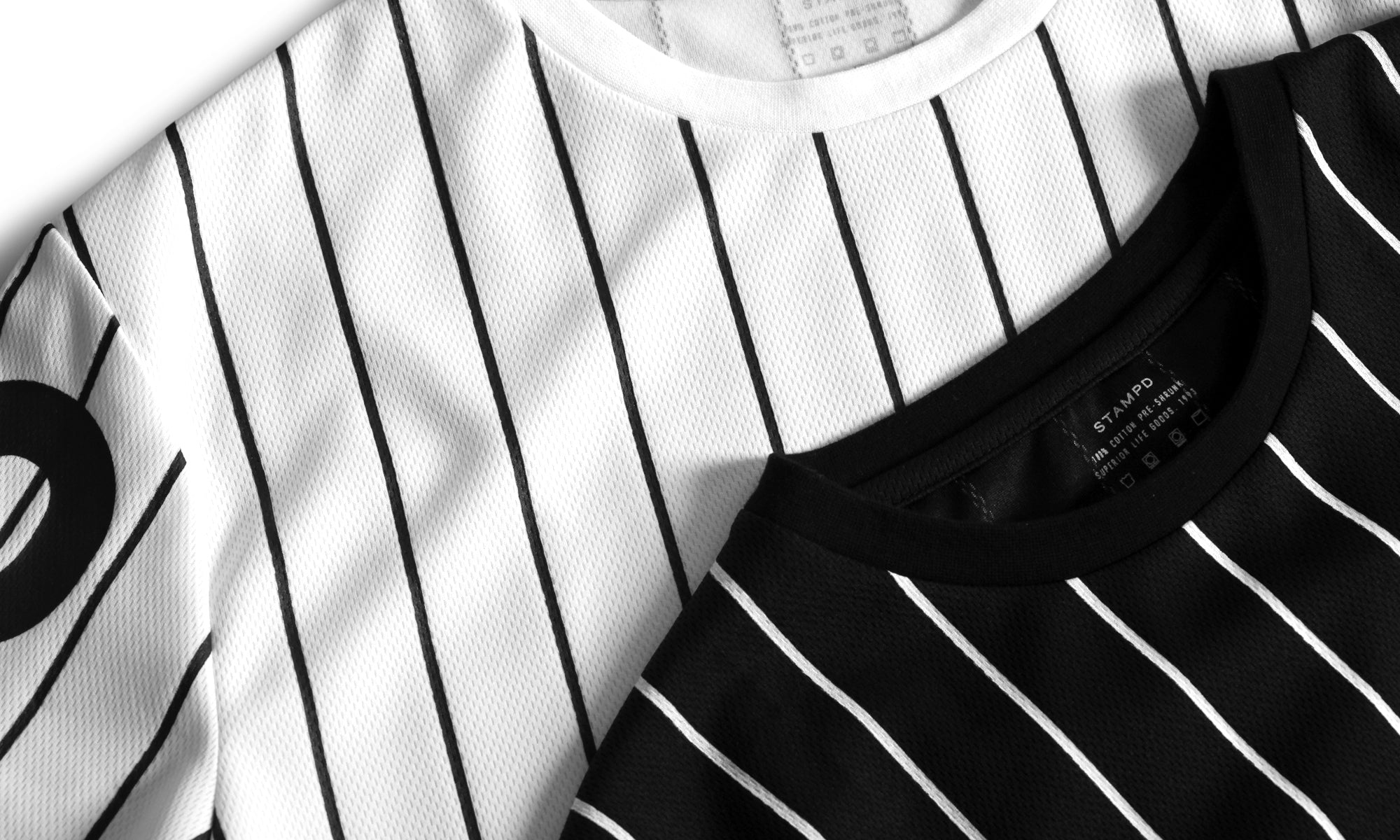 93 PINSTRIPE SCALLOP TEES – Stampd
