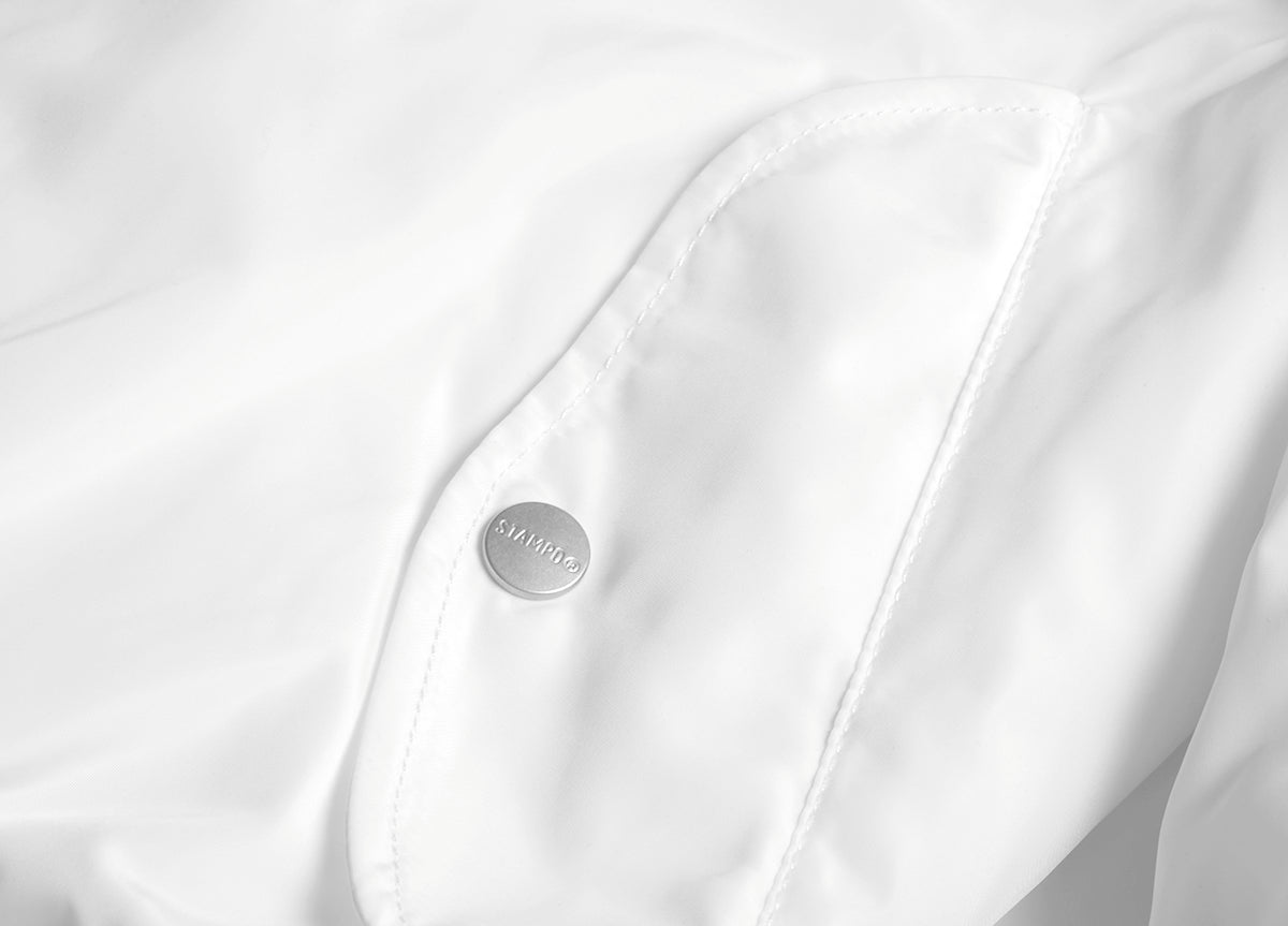 All White Flight Bomber Jacket – Stampd