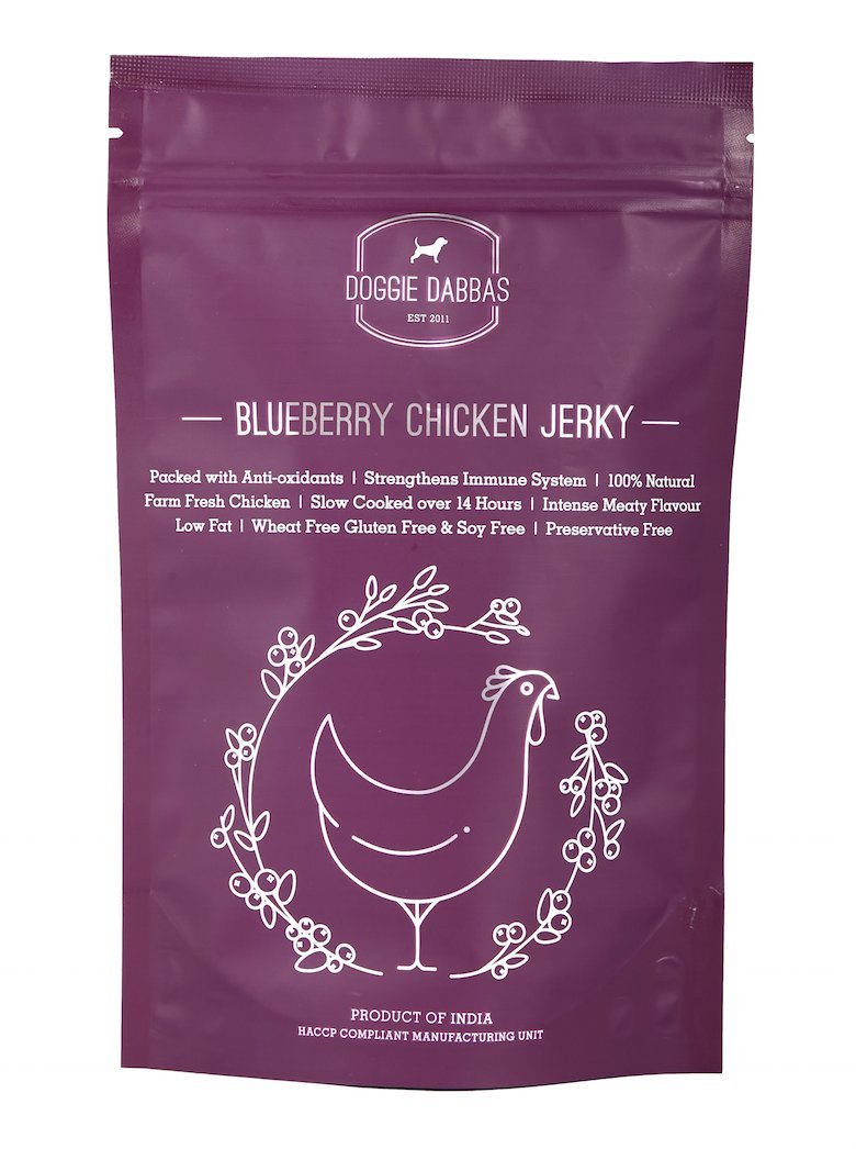 Doggie dabba Blueberry Chicken Jerky