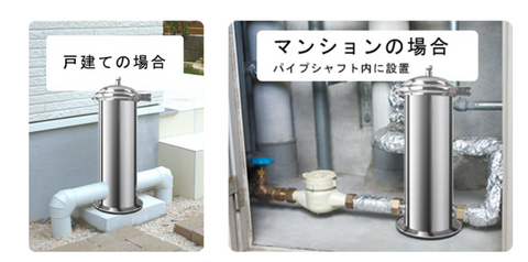 ゆにわオリジナル浄活水器「禊-MISOGI-」浴室タイプ