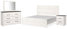 Load image into Gallery viewer, Gerridan King Panel Bed with Mirrored Dresser and Nightstand
