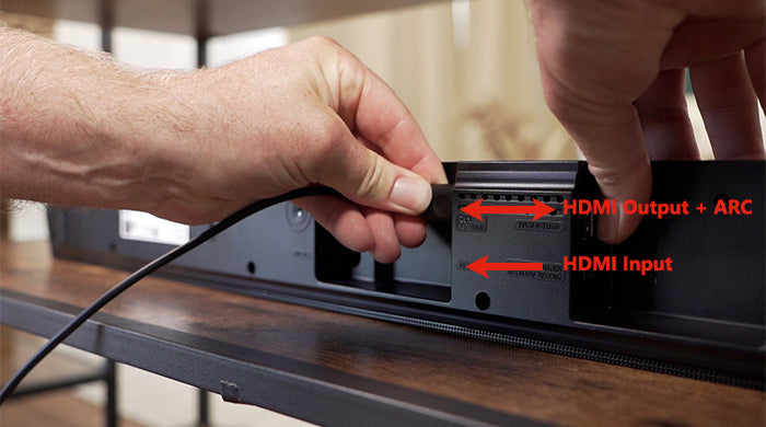 Soundbar HDMI-Input & HDMI-Output+ARC