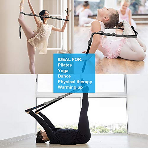 Stretch Strap with 11 Loops for Yoga