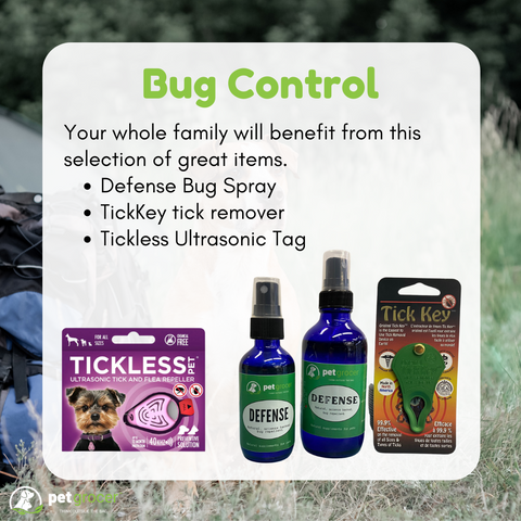 Tickless Tag and Defense Bug Spray for pets and humans at Pet Grocer™