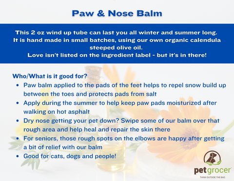 Handcrafted Paw & Nose Balm at Pet Grocer
