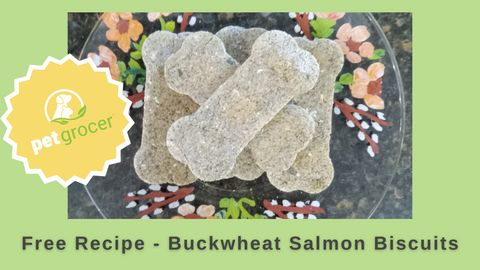 Free Recipe, Buckwheat Salmon Biscuits from Pet Grocer™