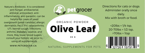 Olive Leaf Powder from Pet Grocer