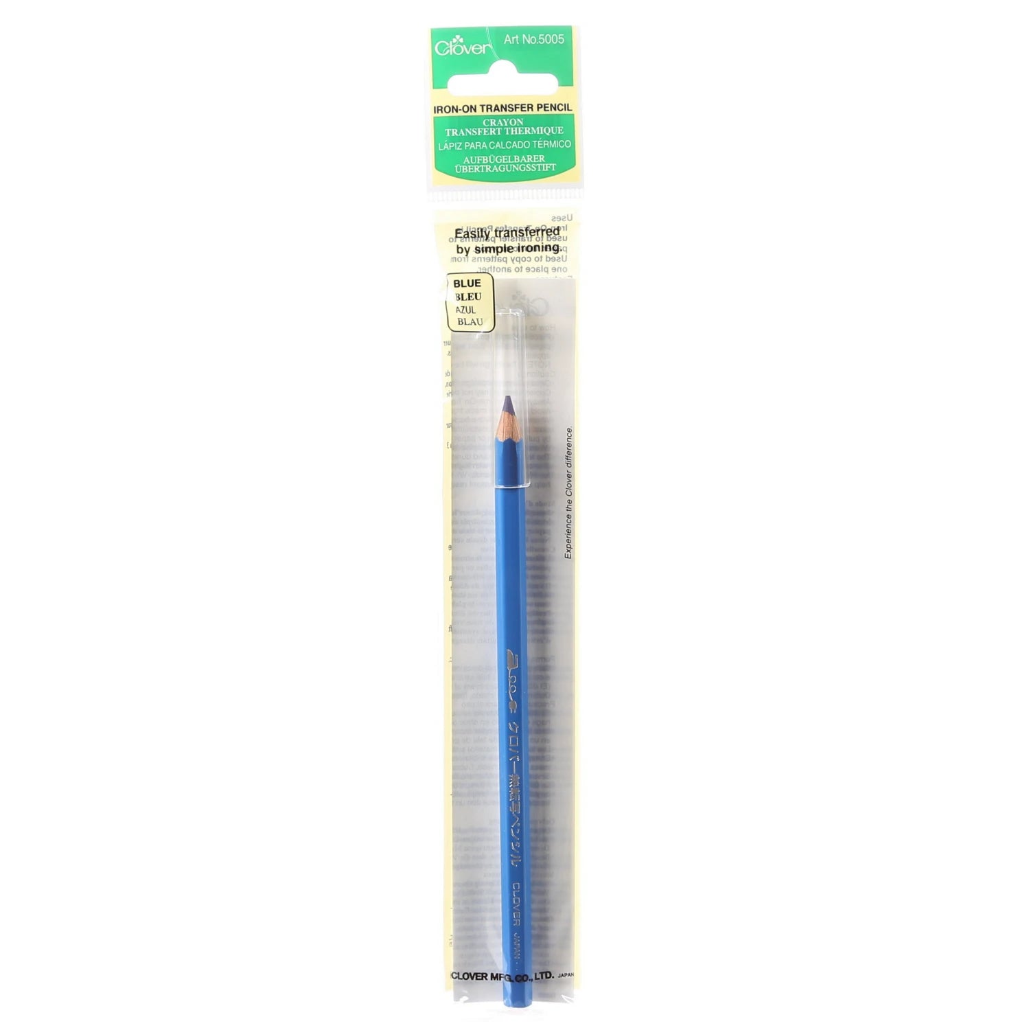 Clover Iron-On Transfer Pencil, Blue