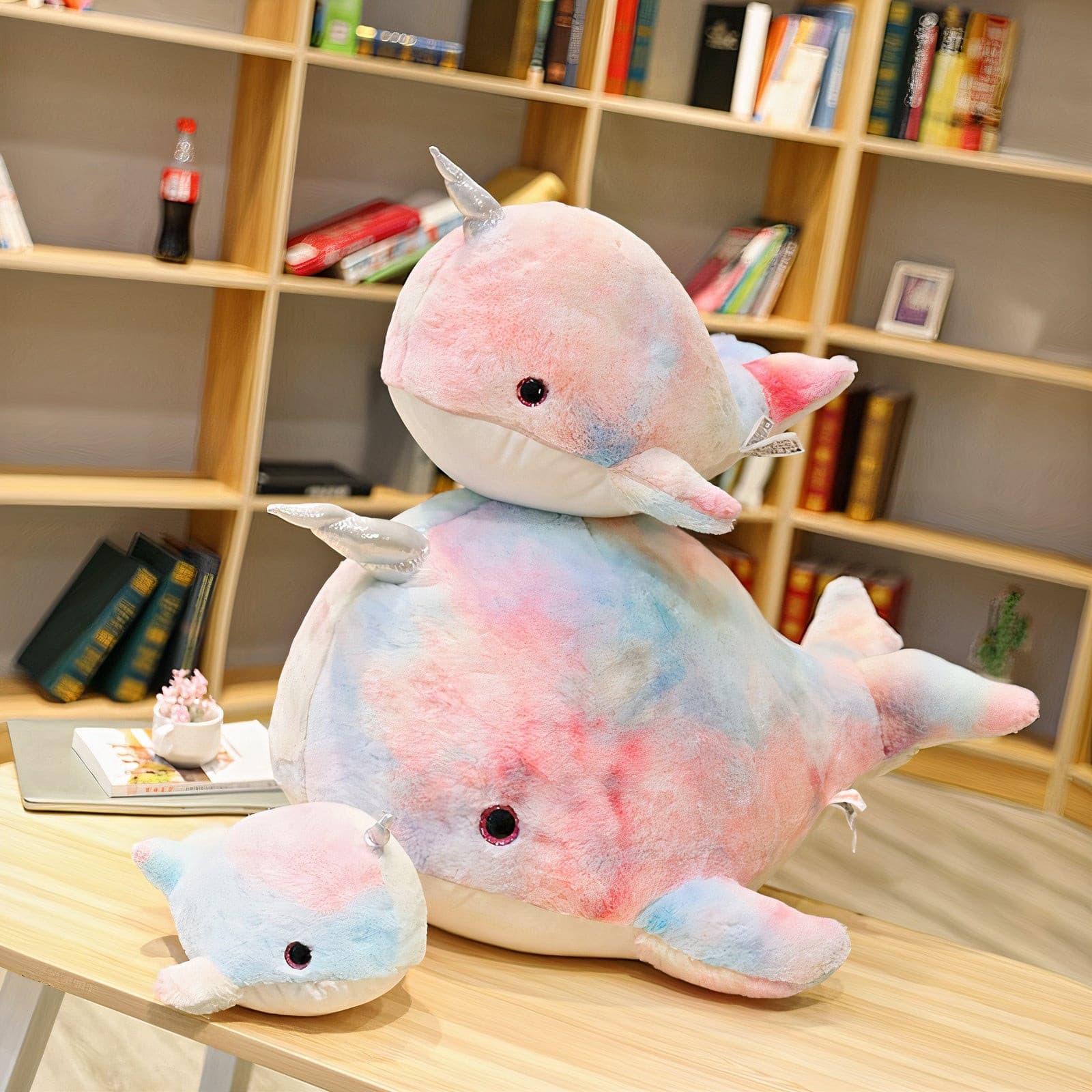 Plumpy Angel the Colorful Narwhale Plushie - Plumpy Plushies