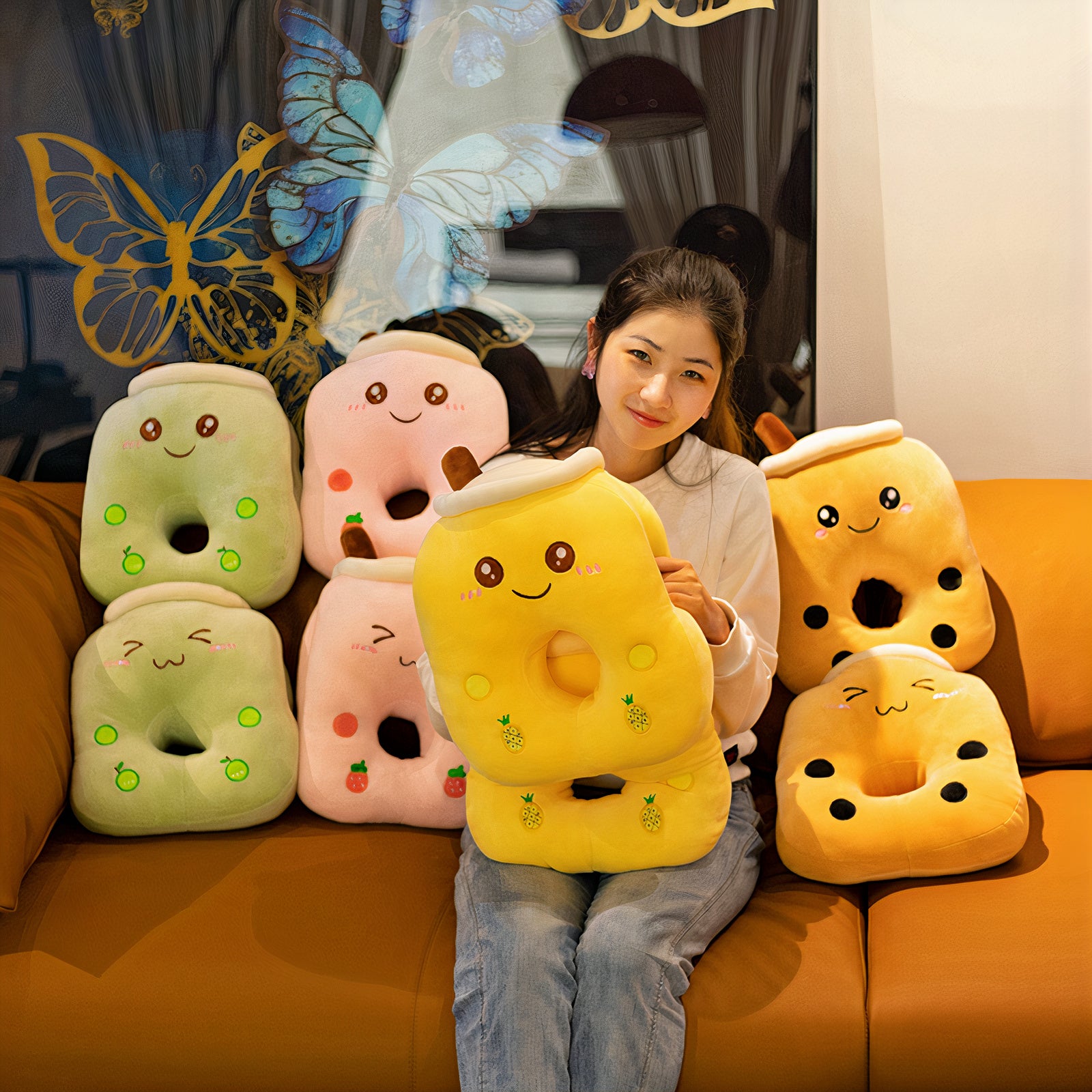 Plumpy Milk Tea Cushion Plush - Plumpy Plushies