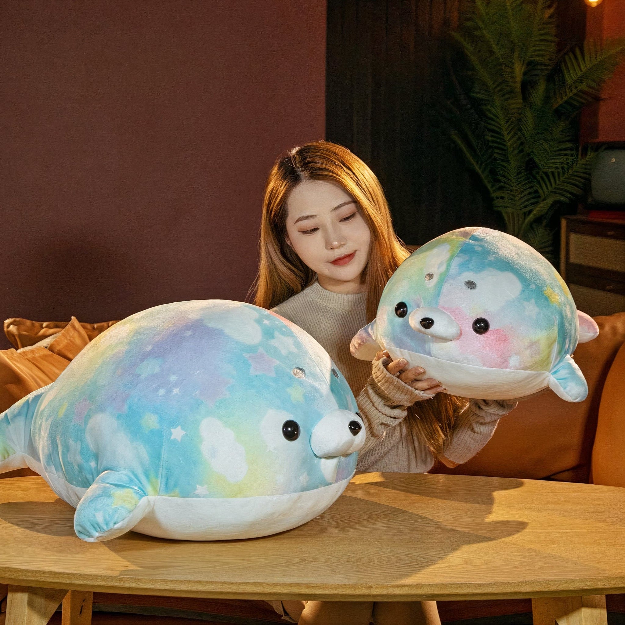 Plumpy Sakura the Starlight Seal Plushie - Plumpy Plushies