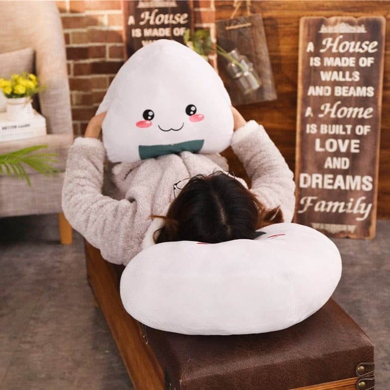 Large Plumpy Kawaii Rice Ball Plushie - Plumpy Plushies