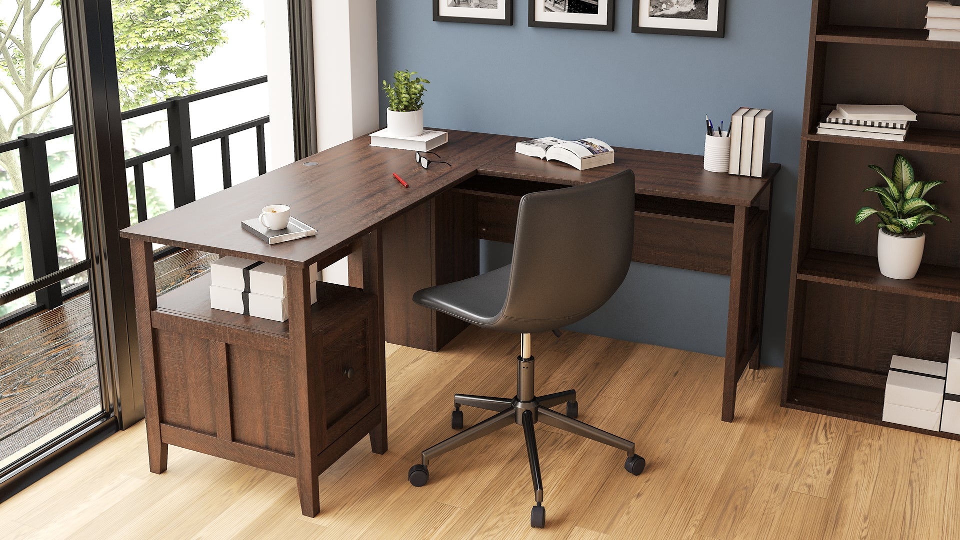 Camiburg 2-Piece Home Office Desk – Lower Valley Furniture