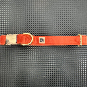 ROYAL SUNSET VELVET - COLLAR + BOW SET - KIBASPAW