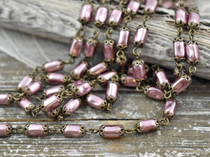 BAROZZI Classic Pink Glass Beads Necklace