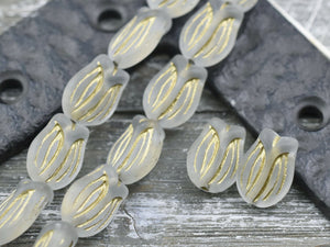 6* 15x10mm Gold Washed Matte Mixed Picasso Cat Beads – The Bead Obsession