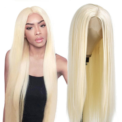 lace front blonde 613 wig for black women