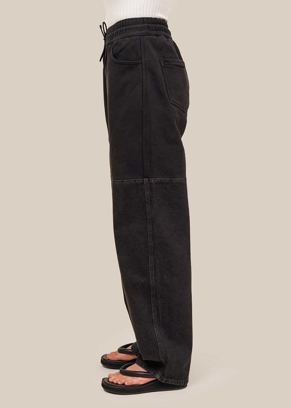 amomento DRAWSTRING DENIM PANTS - 通販 - gofukuyasan.com