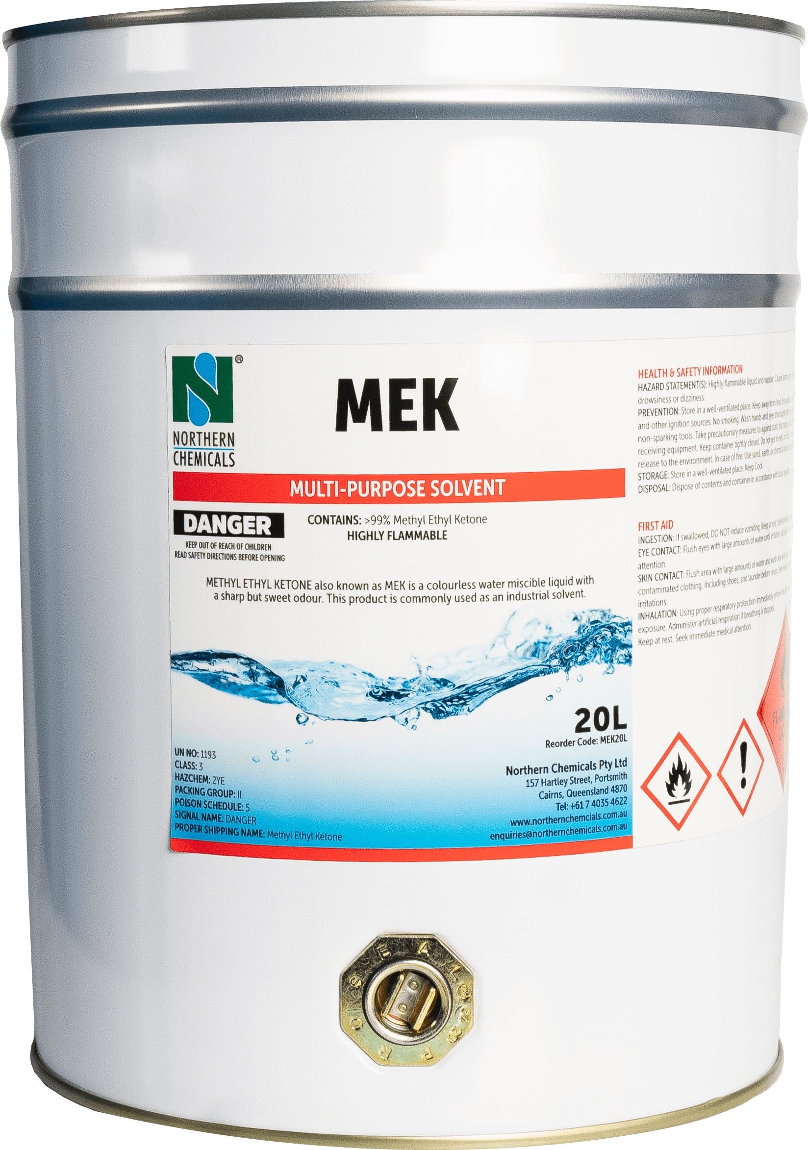 Mek Methyl Ethyl Ketone Northern Chemicals Cleaning Supplies Cairns