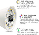 Image of Yangcsl LED Light Bulbs 85W Equivalent 1200lm, RGB Color Changing Light Bulb, 6 Moods - Memory - Sync - Dimmable, A19 E26 Screw Base, Timing Remote Control Included (Pack of 4)