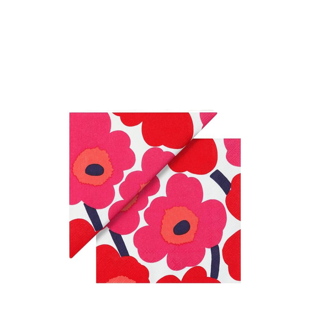 Napkin - Unikko Red | Honeysuckle Store Australia