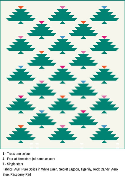 Bright Green Christmas nordmann quilt by the hackney quilter