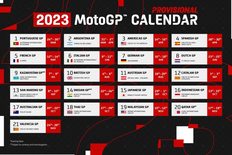 MotoGP Calendar Image