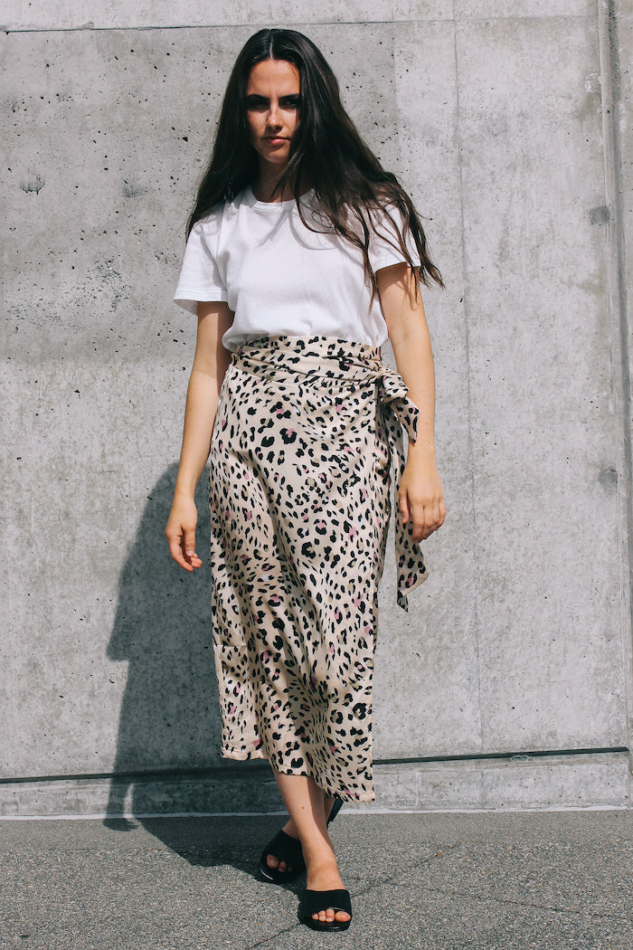 never fully dressed leopard wrap skirt