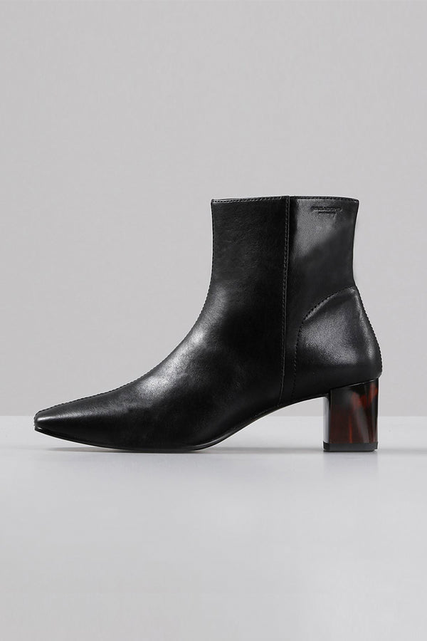 Vagabond black toe Leah Boots tortoise heel | pipe and PIPE AND ROW