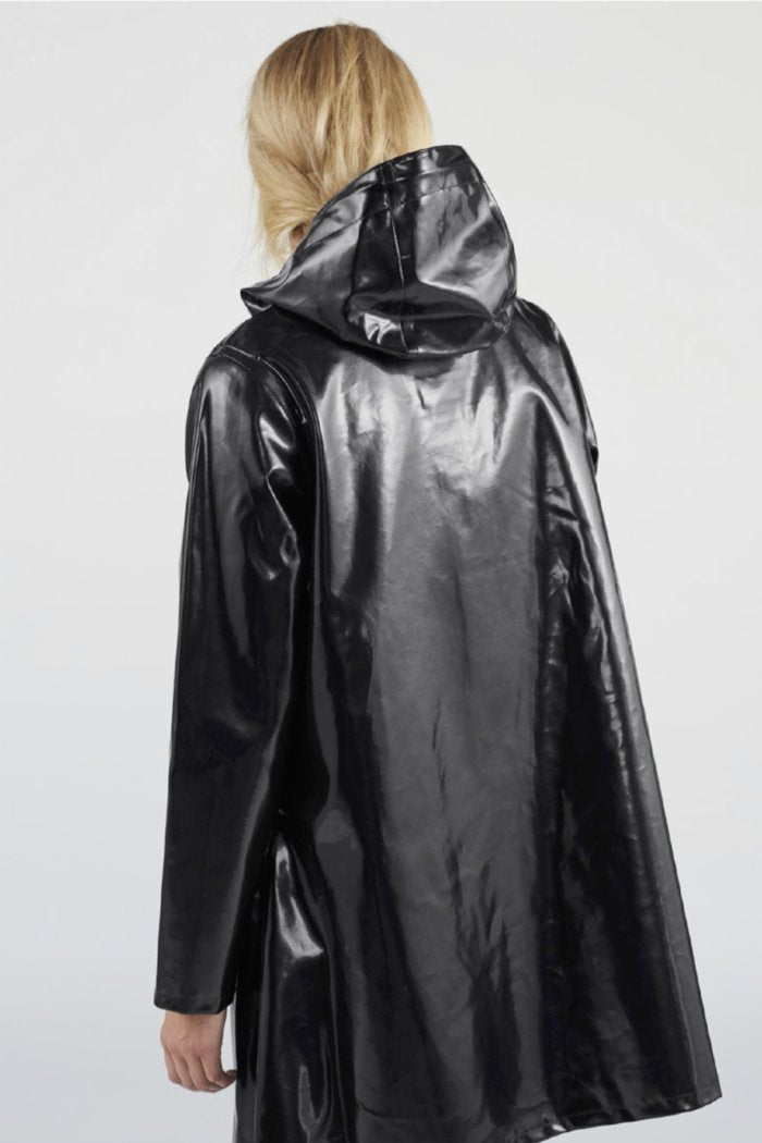 black rain parka