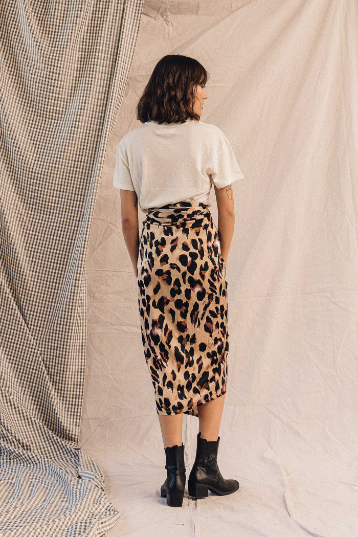 never fully dressed leopard wrap skirt