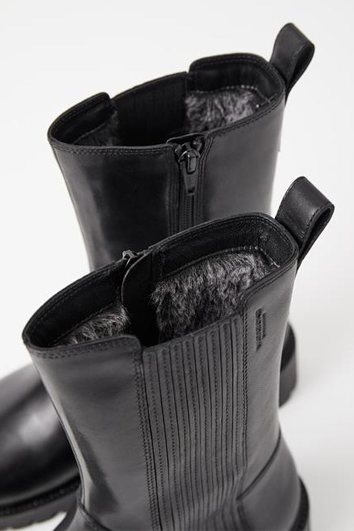 warm lining black leather boots PIPE AND ROW Seattle