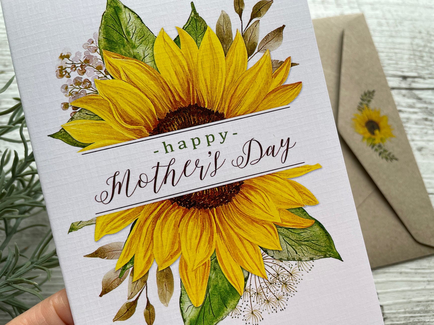 SUNFLOWER Mothers Day Card – Scattered Seed Co