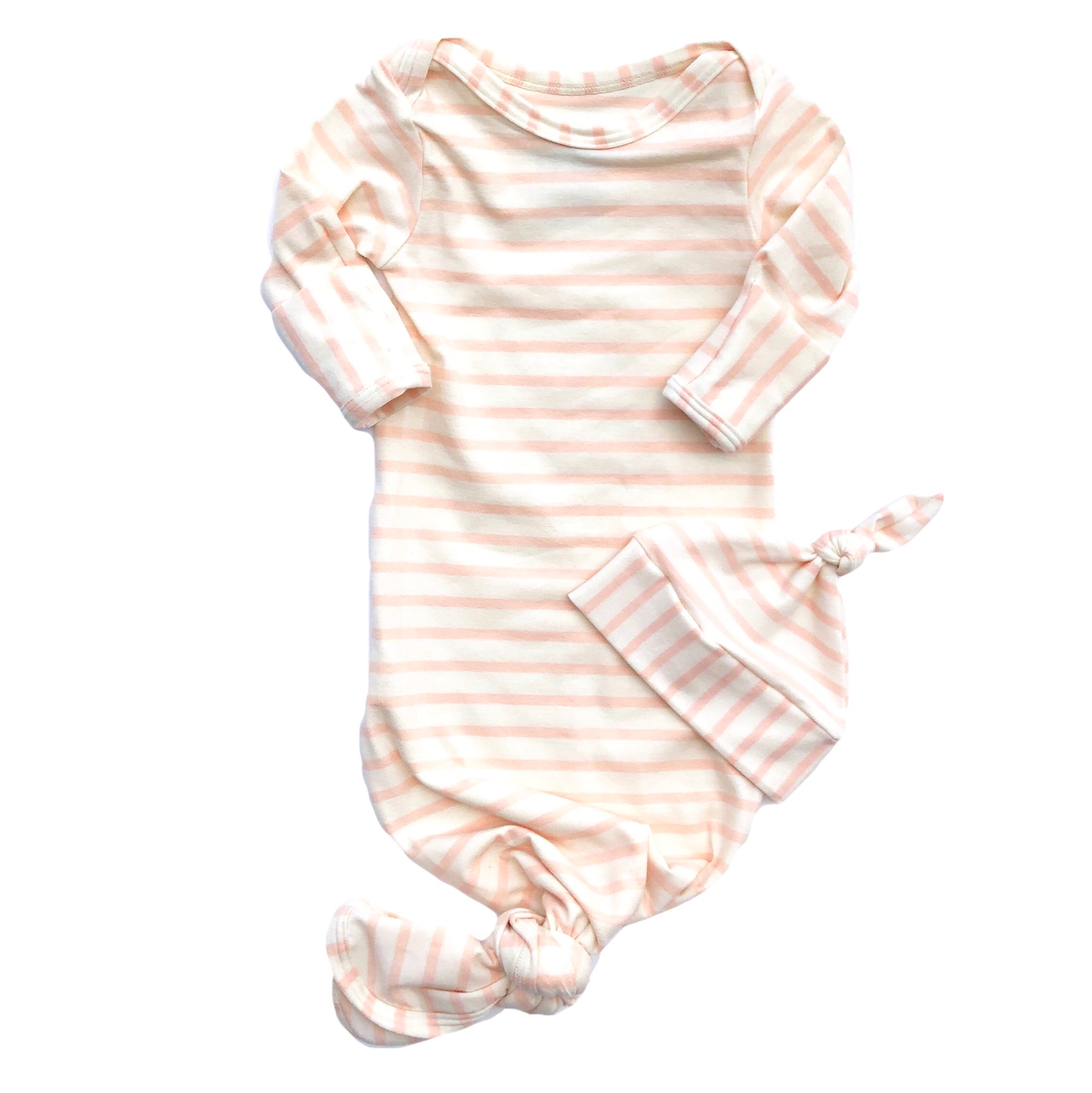 knotted infant gowns