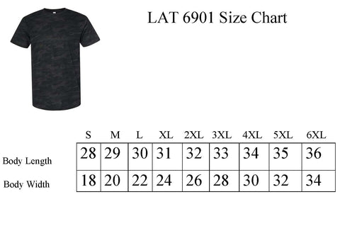 LAT 6901 Size Chart