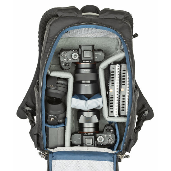 BackStory 13 Camera Backpack - Top panel and rear panel access to gear ...