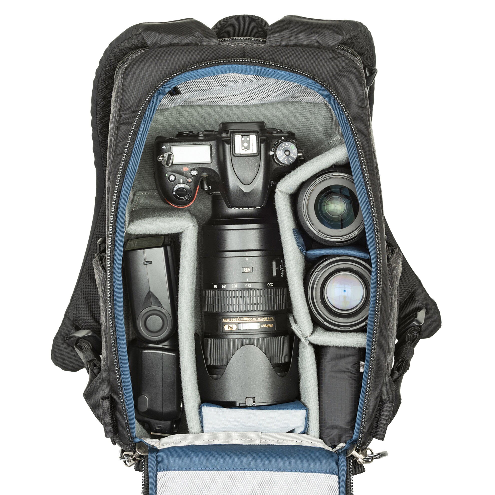 BackStory 13 Camera Backpack - Top panel and rear panel access to gear ...