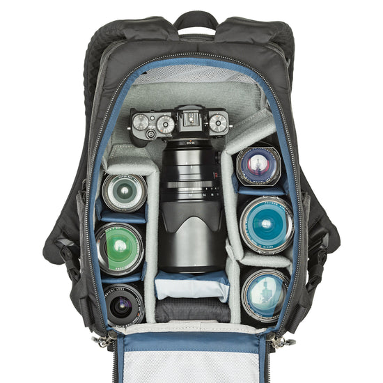 BackStory 13 Camera Backpack - Top panel and rear panel access to gear ...