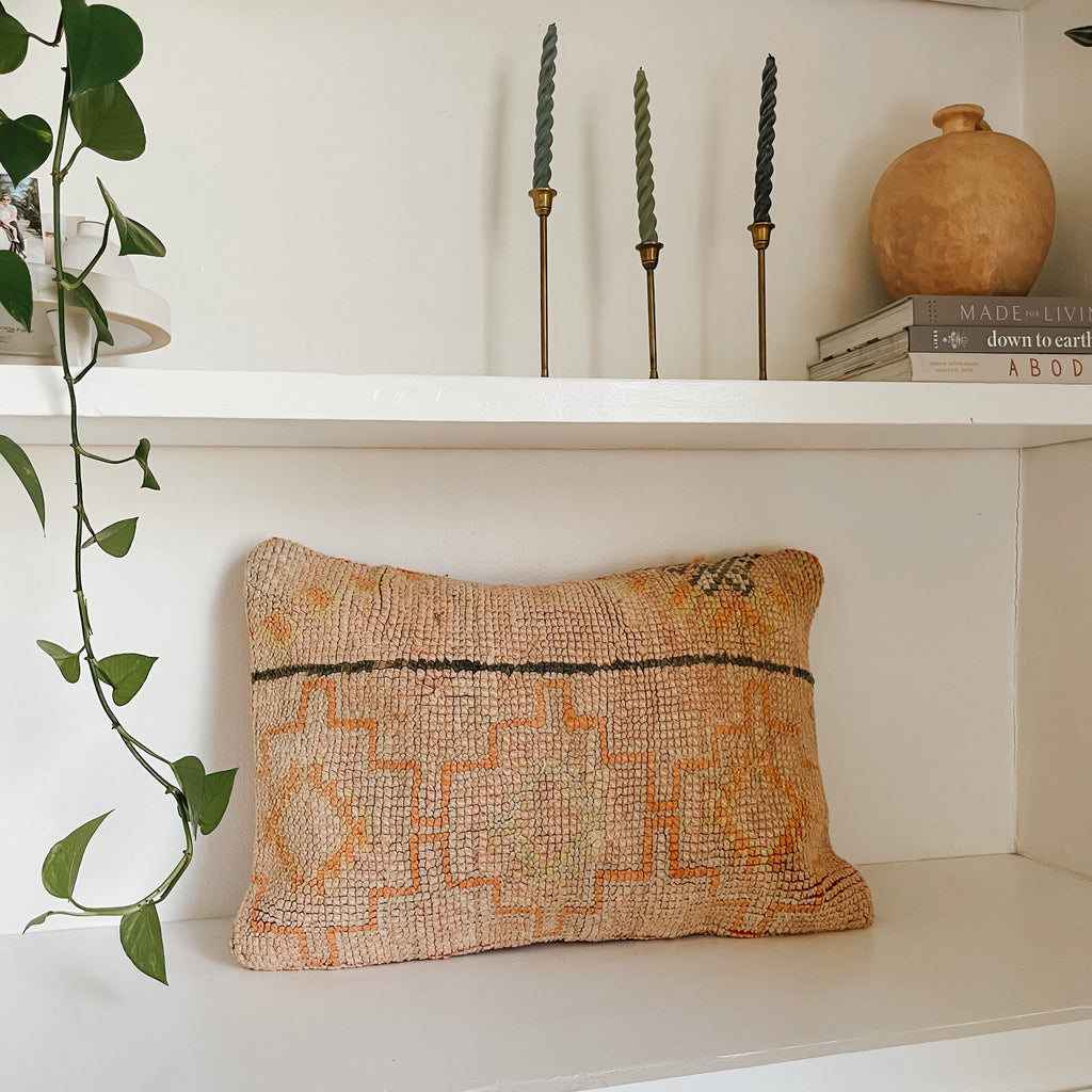 Handwoven Rust Lumbar Pillow (insert included) – LuLee Co.