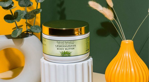 lemongrass body butter for dry skin | Natural Hydration Skincare 