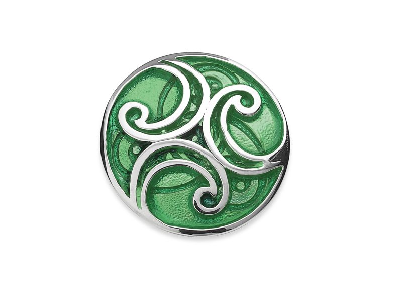Oronsay Oxidised Sterling Silver Celtic Brooch | Celtic Art