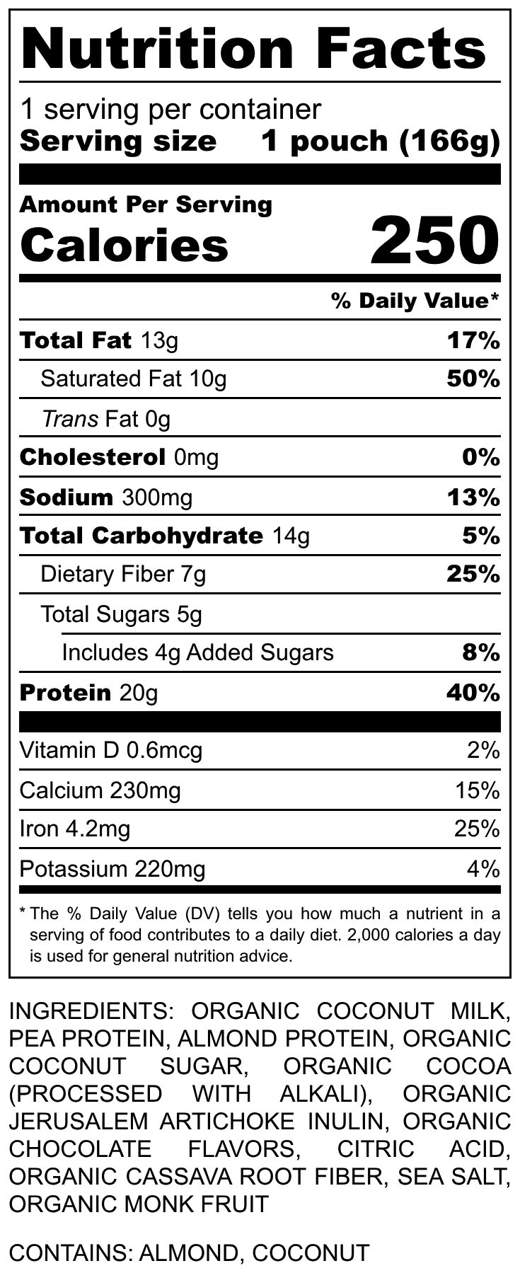 Choc  (normal) - H2 -20g (copy) - Nutrition Label.png__PID:509a7860-994c-4095-a9be-2f15e2f552a9