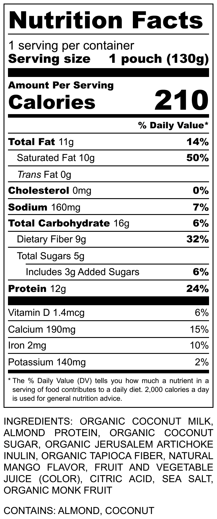 Mango - COCOSUG- Inulin - Nutrition Label.png__PID:4b129c64-76d3-4edb-b6c5-b189fab616f7