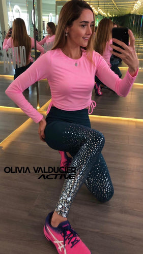 Crop Top Azul Rey – Olivia Valducier Active