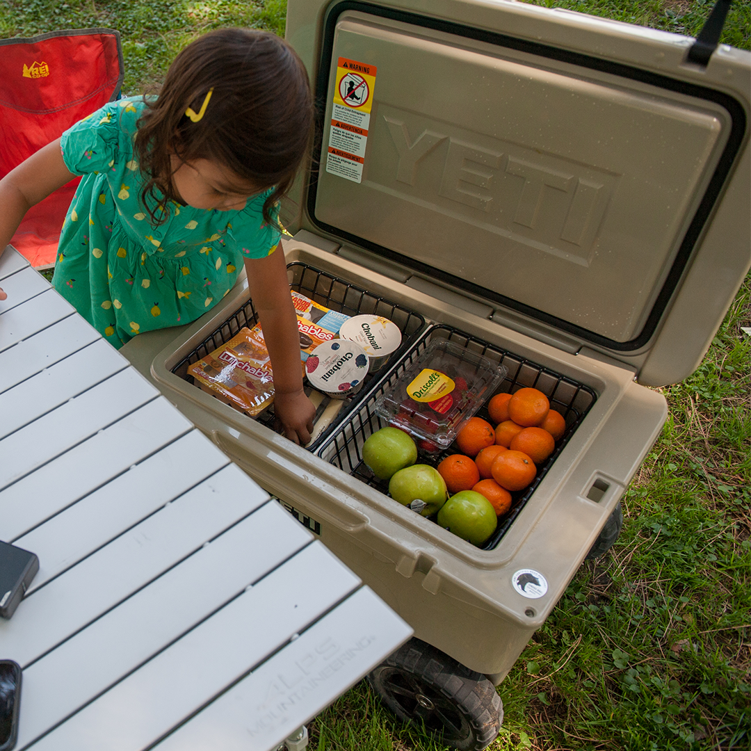  2-Pack Cooler Basket for YETI Tundra Haul, Double Cooler Rack  for Double Storage, Dry-Goods Basket for YETI Wheeled Coolers (Cooler NOT  Included) (Yeti Wire Basket Coated) : Sports & Outdoors