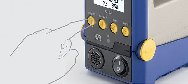 Easily Configured Hakko FX971 Soldering Station