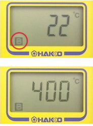 Hakko FG-100B Thermometer Display