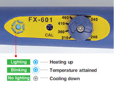 Hakko FX-601 Soldering iron Temperature adjustable Control manual knob