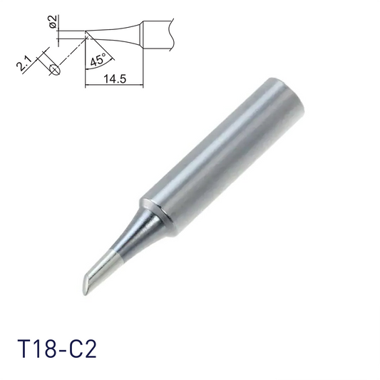 Hakko Soldering Tip (T18-CF2 Bevel Tip) in Canada Robotix